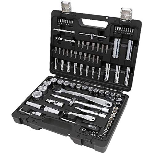 BETA 903E/C98 Werkzeugkasten Werkzeugkoffer Werkstatt Tool-Set (98-teilig, 45 Sechskant-Steckschlüssel, 35-Bits, 4 Sechskant-Stiftschlüssel, 14 Bestätigungswerkzeugen, Werkzeuge Made in Italy)