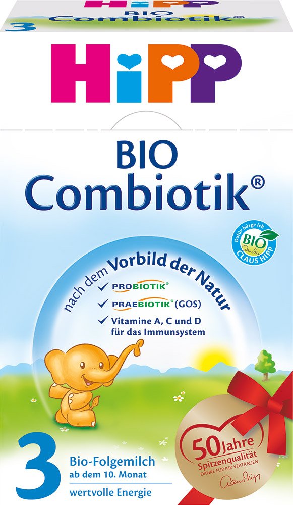 HiPP 3 Bio Combiotik, Folgemilch ab dem 10. Monat (600 g)