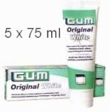 5 GUM Original White for Whitening Zahncreme, je 75 ml