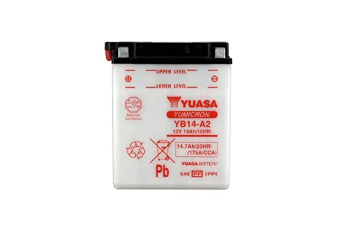 Yuasa YB14-A2 Motorradbatterie 12 V 14 Ah