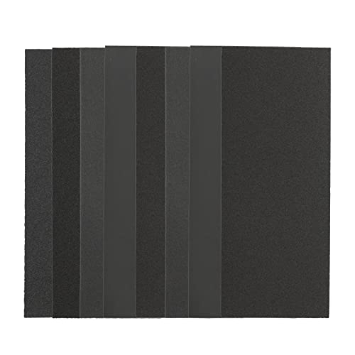 JAINGU 45pcs Wet Dry Sandpaper Grit 120-5000 Sandpaper Sheets Assortment For Wood Metal Polishing 9"x3.6" Abrasive Paper