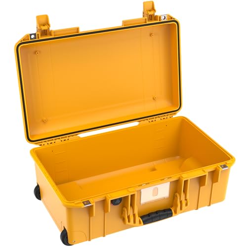 PELI 1535 Air Extrem Leichter Transport-Trolley für Kameraequipment, Wasser- und Staubdicht, 27L Volumen, Ohne Schaumstoffeinlage, Farbe: Gelb
