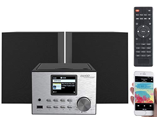 auvisio Internetradio: Micro-Stereoanlage mit Webradio, DAB+, FM, CD, Bluetooth, USB, 60 Watt (Stereoanlage mit Internetradio)