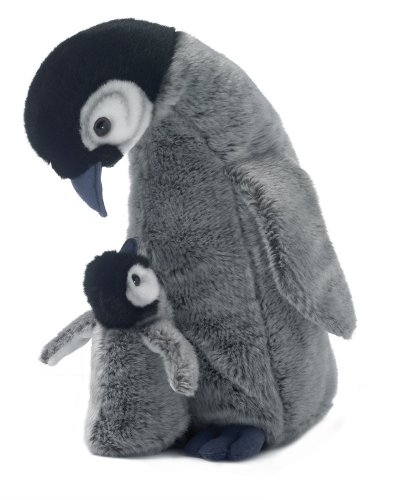 Mimex WWF16827 - Pinguinmama mit Baby, 30 cm