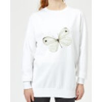 Butterfly 1 Women's Sweatshirt - White - M - Weiß