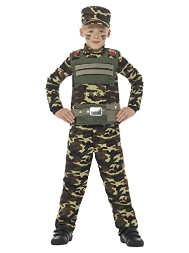 Smiffys 48209S Camouflage Military Boy Kostüm, S