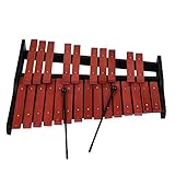Holz-Xylophon Percussion Lerninstrument mit 25 Noten und 2 Schlägeln