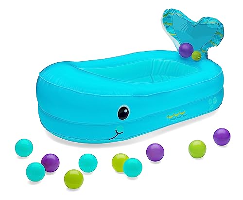 Infantino Whale Bubble Aufblasbare Badewanne und Ball Set