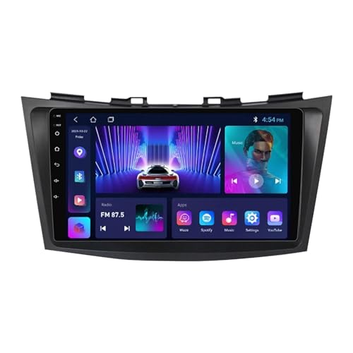 Android 12 Autoradio Für Suzuki Swift 2011-2015 Mit Wireless Carplay & Android Auto, 9 Zoll Touchscreen Unterstützung GPS Navigation Bluetooth HiFi DSP RDS Lenkradsteuerung + Rückfahrkamera (Size : M
