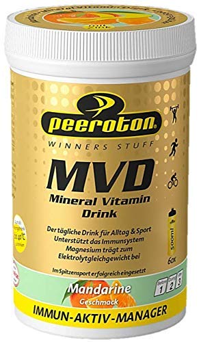 Peeroton MVD Mineral Vitamin Drink Immun Aktiv Manager 300g Dose Mandarine Limited Edition