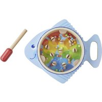 HABA 304851 - Trommelfisch, Klangspielzeug und Geschicklichkeitsspiel für Kinder, Holzspielzeug für Kinder ab 2 Jahren, fördert erstes musikalisches Verständnis