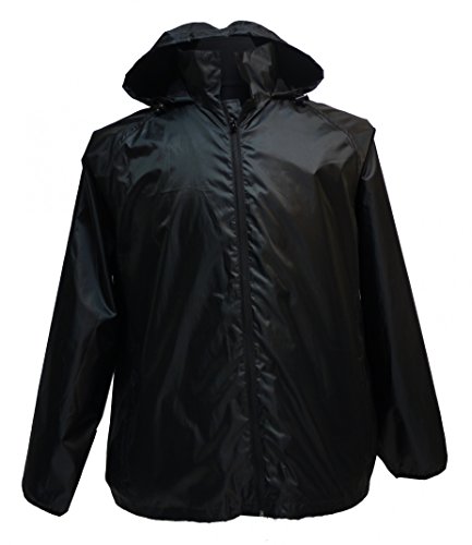 Marc & Mark Leichte Regenjacke in großen Größen bis 12XL, schwarz, Größe:8XL