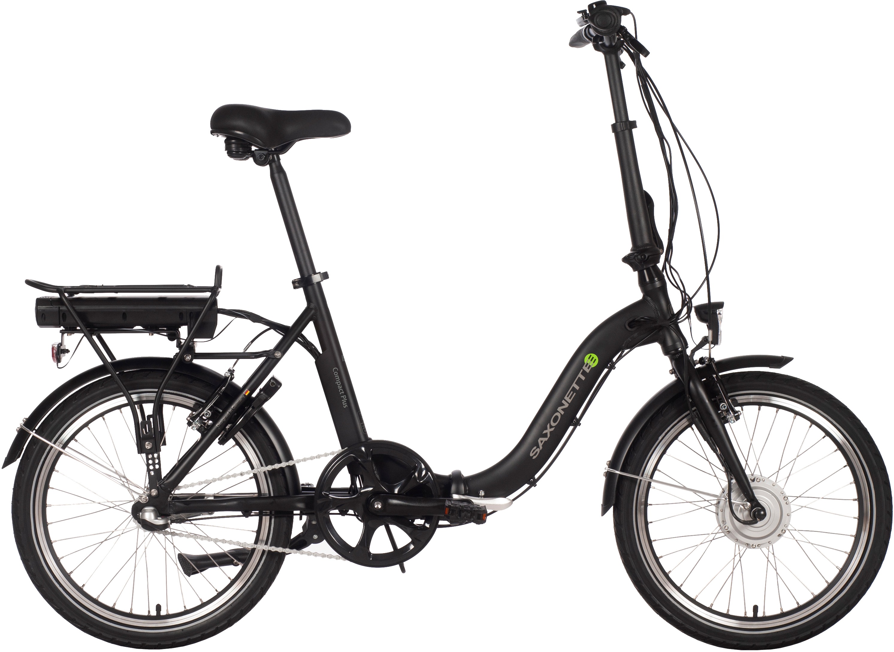 SAXONETTE E-Bike "Compact Plus 2.0", 3 Gang, Frontmotor 250 W, (mit Akku-Ladegerät)