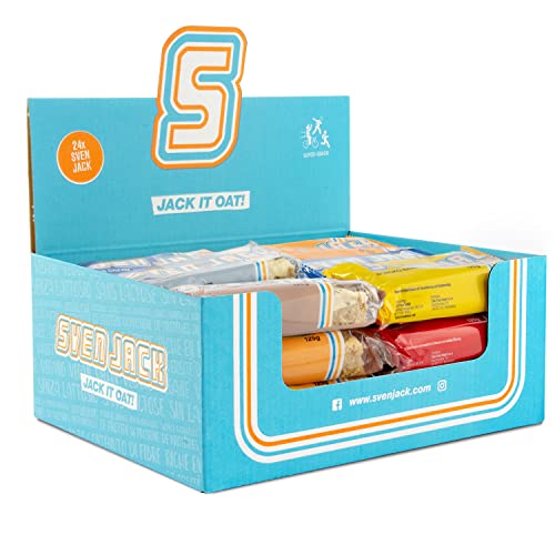 Sven Jack ( Energy Cake ) 24er Schokofan Mix Box - Original Fitness Riegel mit verschiedenen Sorten zum Probieren - der Oatmeal Sattmacher - 24x 125g (3kg)