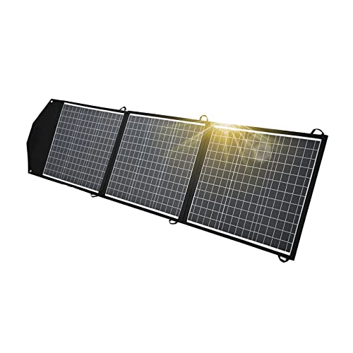 Solarmodul 150W 12V Faltbares Solarpanel Solarmodul Solartasche Outdoor Solargenerator Camping Wohnmobil Caravan Gartenhäuse Reise Boot Laptop