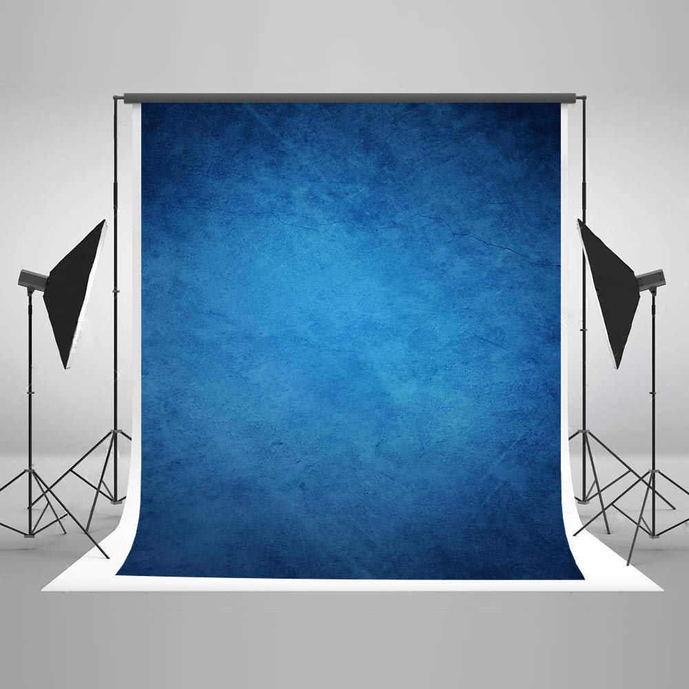 Kate 6.5×10ft(2×3m) Blaues Porträt Foto Hintergrund Zusammenfassung Fotografie Kulissen für Fotografie Adult Baumwollstoff Nahtlose Hintergrund
