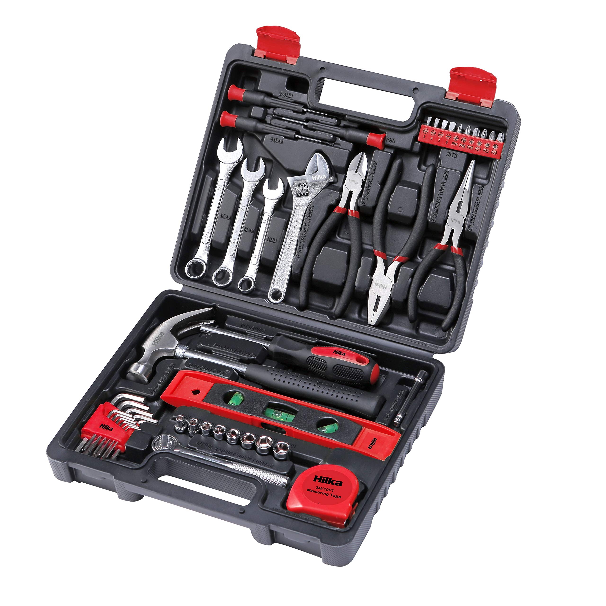 Hilka Tools 78730045 Pro Craft Werkzeug-Set, 45-teilig, Schwarz