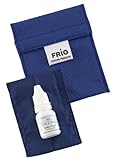 FRIO MINI Kühltasche 9½ x 7cm per paar Blau | mit wasserfeste Nylon Innentasche | für Insulin und Augentropfen | Kühlt mit kaltem Wasser I Keine Kühlakkus notwendig
