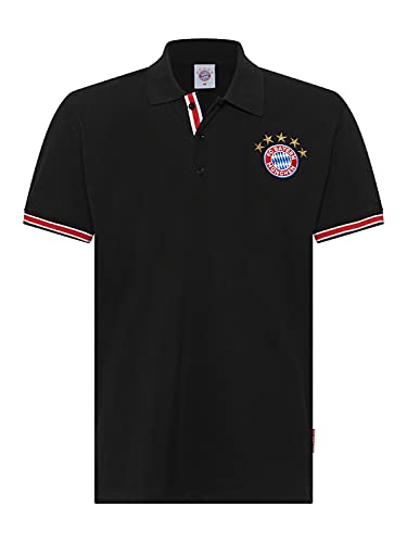 FC Bayern München Poloshirt Logo schwarz, 3XL