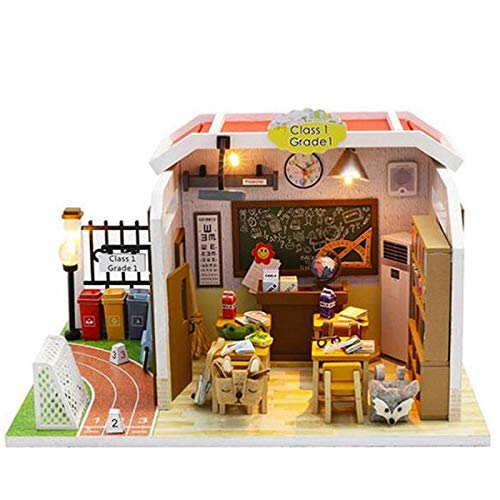GERALD M907 Neue Klassen Miniatura Puppen Haus MöBel Miniaturas Puppen Haus Spielzeug für Kinder Geburtstags Geschenke, mit Schutz