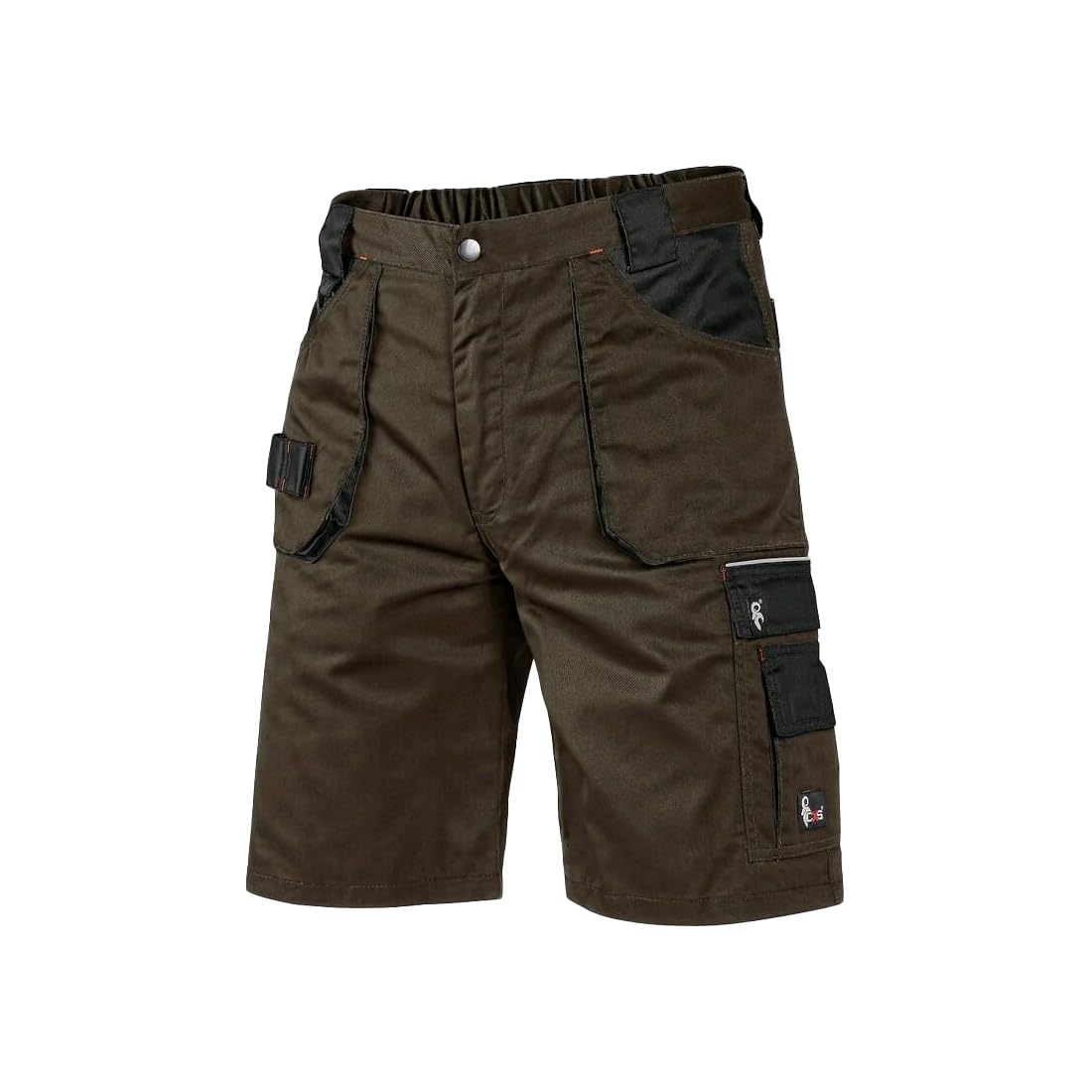 CXS Herren Arbeitsshorts Professionell - Sehr Stabile Strapazierfähige Shorts Arbeitshose Gartenhose Bundhose Gartenshorts (Braun - Schwarz, 60)