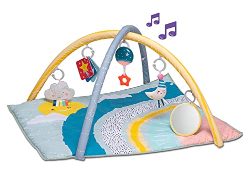 Taf Toys Musik- und Leicht-gepolstertes magisches Mini-Mond-Fitnessstudio, ideal für Neugeborene und neuere Aktivitäten- und Spielmatte. Entwickelt, um die Sinne des Babys zu fördern.