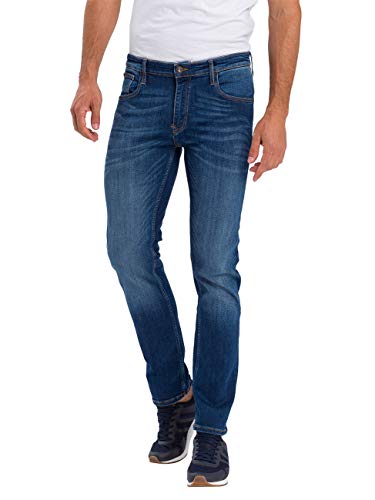 Cross Jeans Herren Damien Slim Jeans, Blau (Mid Blue Used 017), W40/L34 (Herstellergröße: 40/34)
