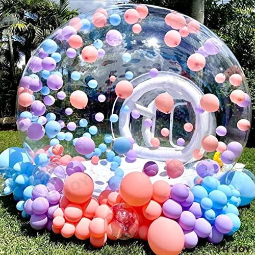 Transparentes aufblasbares Blasenhaus aus PVC für Zuhause, Hochzeitsfeier, klarer Ballon, Kinderzimmer, Camping, Outdoor-Spaß mit 750 W Gebläse, 4,5 m