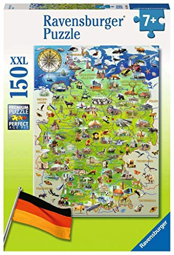 Ravensburger Kinderpuzzle 10049 - Meine Deutschlandkarte - 150 Teile