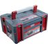 CONNEX Systembox, BxHxT: 44,3 x 20,3 x 31 cm, Kunststoff / Aluminium - grau