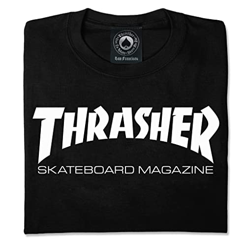 Thrasher Herren Skate Mag T-Shirt, schwarz, S EU