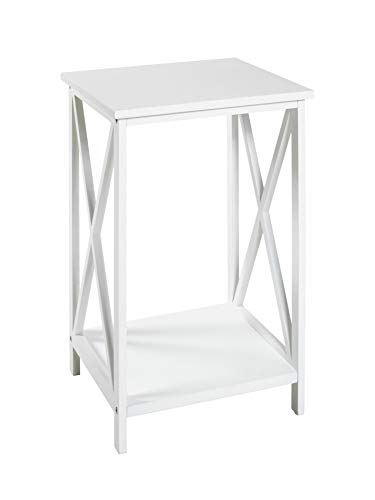 HAKU Möbel Beistelltisch, MDF, weiß, 30 x 30 x 50 cm