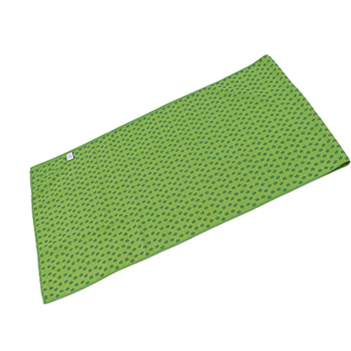 Onewer Yogamatten-Handtuch, 185 cm x 63 cm Rutschfestes Yogamatten-Handtuch, schweißabsorbierendes Mattenhandtuch mit 1 x Aufbewahrungstasche für -Yoga(Grün)