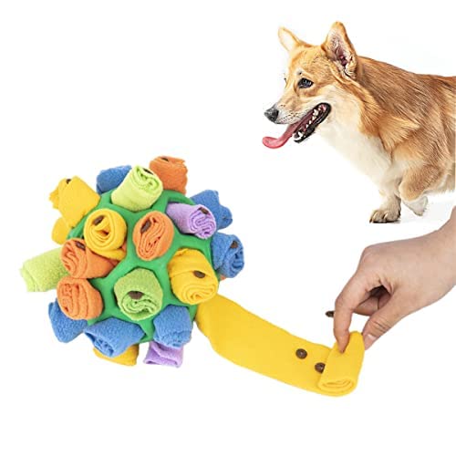 YANGYANGDA Kauspielzeug für Hunde, interaktives Hundespielzeug, Schnüffelball für Hunde, Schnüffelmatte, natürliche Futtersuche, Hundestimulationsspielzeug für kleine, mittelgroße Hunde (A)