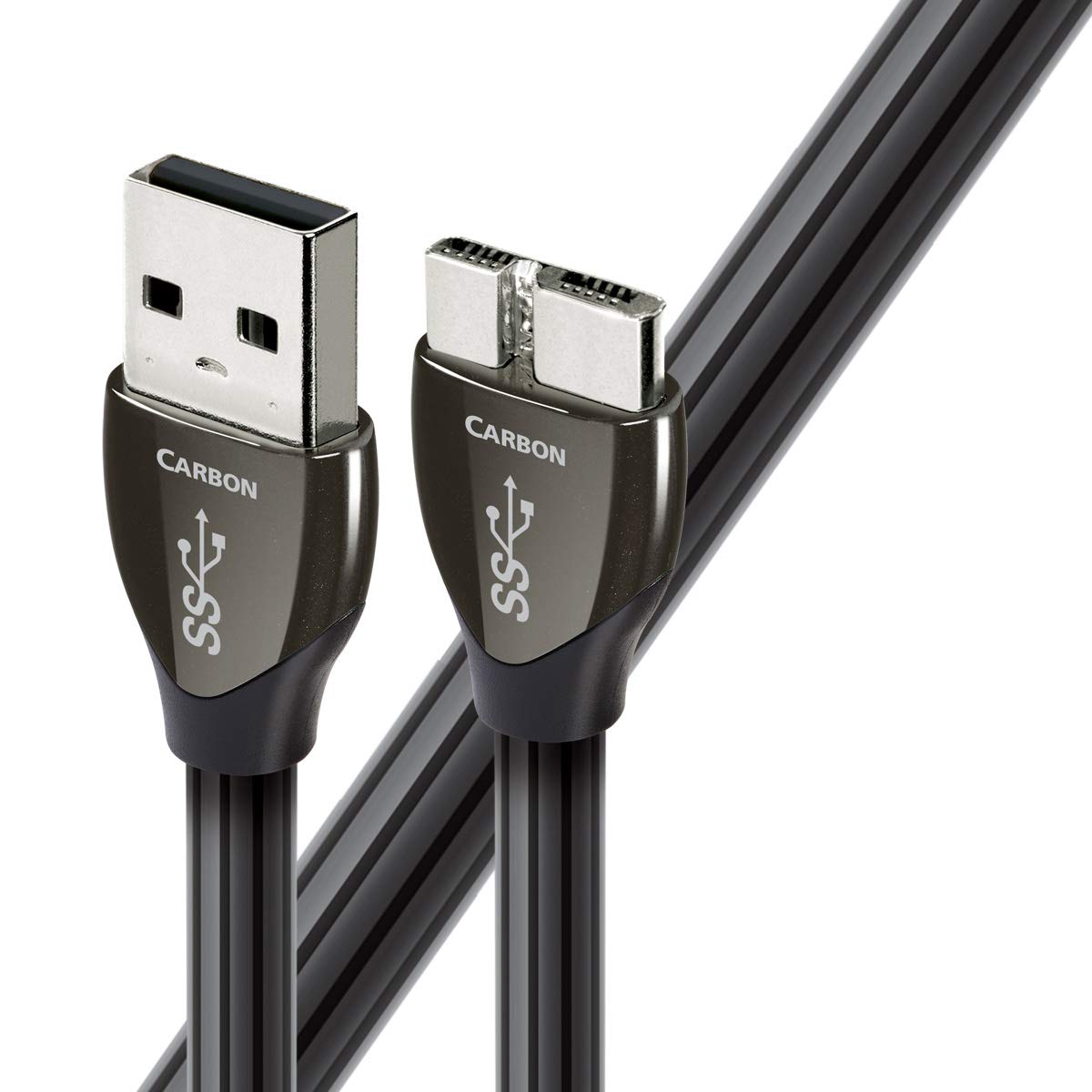 AudioQuest 0,75 m Carbon Micro USB 3.0 USB Kabel 0,75 m USB A Micro-USB B Schwarz - USB Kabel (0,75 m, USB A, Micro USB B, 3.0 (3.1 Gen 1), Stecker/Stecker, Schwarz)