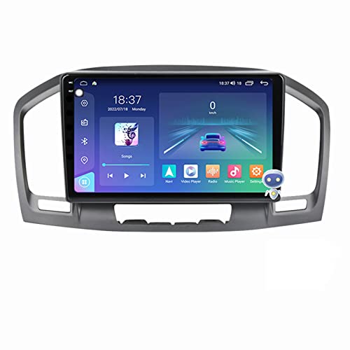 ADMLZQQ Double Din 9'' Android 12 Car Radio Stereo Carplay Android Auto QLED/2K Touchscreen Head Unit 5G WiFi AM/FM Receiver Bluetooth 5.1 GPS Navigation for Opel Insignia 2008-2013,H7