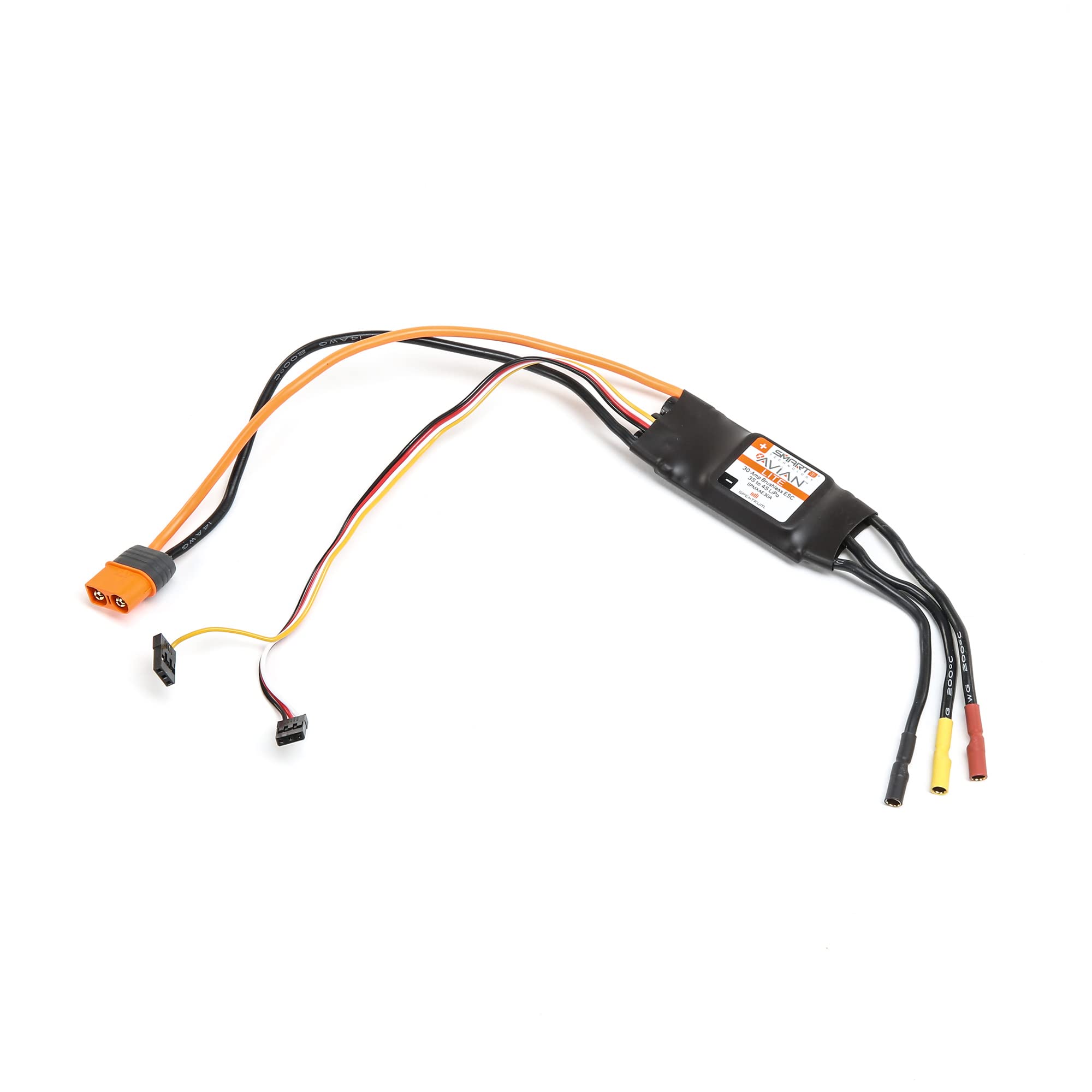 Spektrum SPMXAE30A Avian 30-Amp Smart Lite Brushless ESC, 2S-4S: IC3, Mehrfarbig