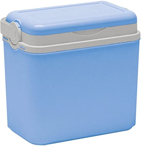 Kühlbox 10 Liter kleine Kühltasche aus Kunststoff polystyrol thermischer Isolierung (Hellblau)