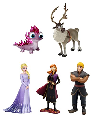 Bullyworld Disney Frozen 2 / Die Eiskönigin - Spielfiguren Set mit ELSA, Anna, Kristoff, Sven und Bruni