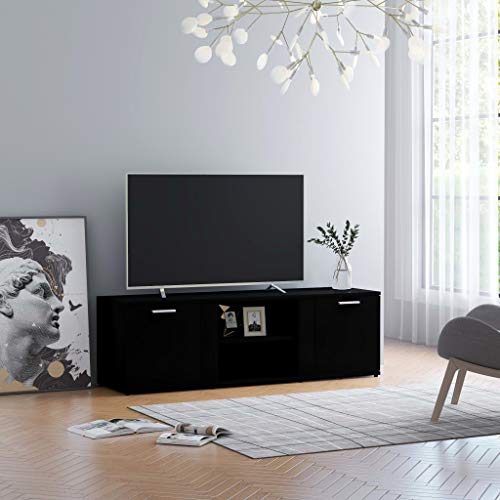Home Hardware Businese TV-Schrank, Schwarz, 120 x 34 x 37 cm, Holzwerkstoff