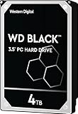 Western Digital Black 4TB Performance Desktop Hard Disk Drive - 7200 RPM SATA 6 Gb/s 64MB Cache 3.5 Inch