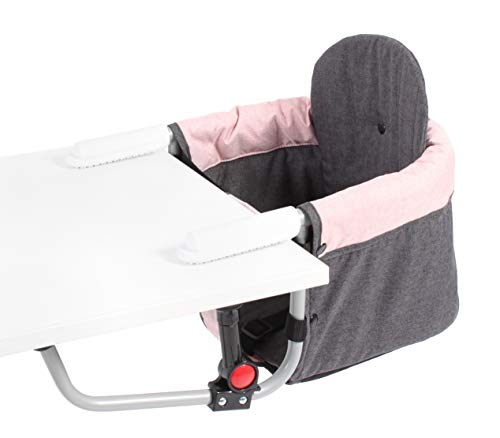 CHIC 4 BABY 350-67 Tischsitz Relax, Melange dunkelgrau-rosa