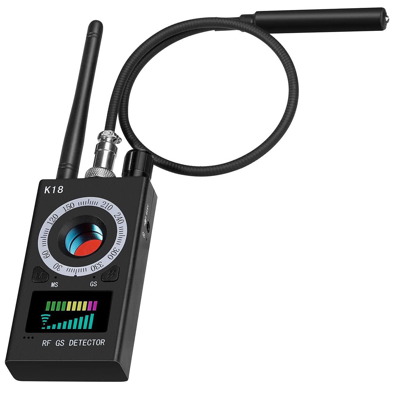 VisorTech Wanzenfinder: Profi-Akku-Spycam- & Wanzendetektor, erkennt 1 MHz-6,5 GHz, GSM u.v.m. (Spycam Detector, Kamera Finder, Spionage Mikrofon)