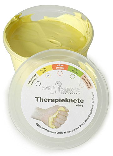 Therapieknete 453 g Physiotherapie Training Knete leicht - gelb