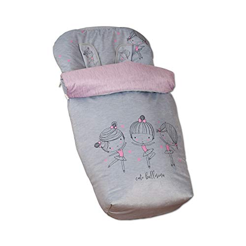 Babyline Ballerina Fußsack mit Handschuhen, Unisex