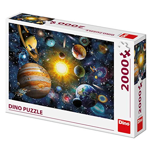 Dino Toys 561168 Dino Puzzle Das Sonnensystem 2000 Teile, Mehrfarbig