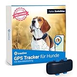 Tractive GPS Dog 4. Tracker für Hunde. Immer wissen, wo Dein Hund ist. Halte ihn mit Aktivitätstracking fit. Unbegrenzte Reichweite. (Mitternachtsblau)