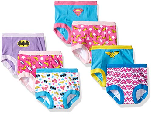 DC Comics Unisex-Baby Justice League Potty Training Pants Multipack Kleinkind, Trainerhöschen, aufs Töpfchen gehen, Jlg7pk, 4 Jahre