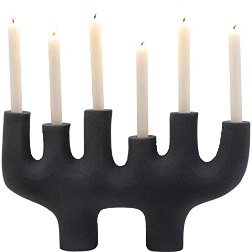Kare Design Kerzenständer 6Sticker´s, Schwarz, 47cm (H)