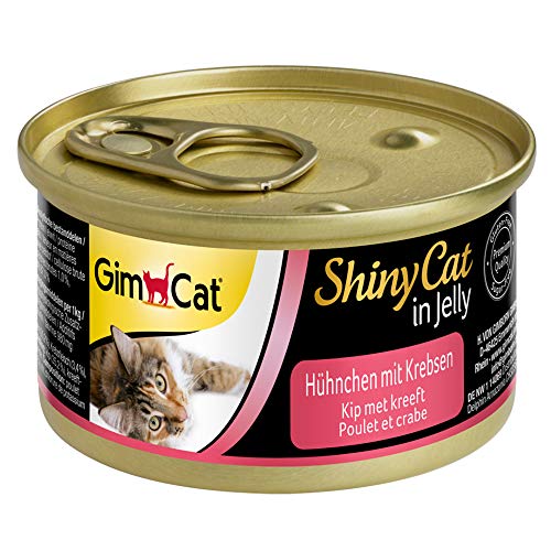 GimCat ShinyCat Jelly Hühnchen mit Krebsen 24 x 70 g
